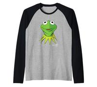 Disney The Muppets Kermit the Frog Big Face Camiseta Manga Raglan