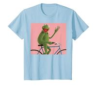 Disney The Muppets Kermit The Frog Bike Ride Camiseta, Niños, Azul Bebé, 6 años