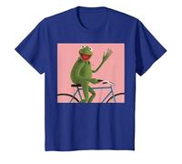Disney The Muppets Kermit The Frog Bike Ride Camiseta, Niños, Azul Real, 2 años