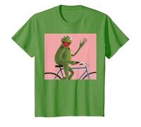 Disney The Muppets Kermit The Frog Bike Ride Camiseta, Niños, Hierba, 2 años
