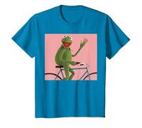 Disney The Muppets Kermit The Frog Bike Ride Camiseta, Niños, Zafiro, 8 años