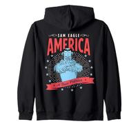 Disney The Muppets Sam Eagle America A True Patriot USA Sudadera con Capucha