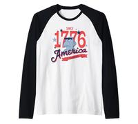 Disney The Muppets Sam Eagle America Since 1776 USA 250th Camiseta Manga Raglan