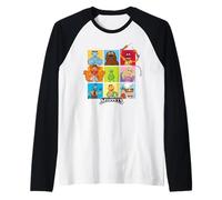 Disney The Muppets Stars of the Muppet Show Character Grid Camiseta Manga Raglan