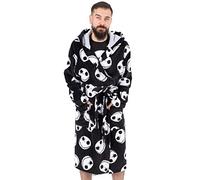 Disney The Nightmare Before Christmas - Albornoz para hombre, color negro, Negro, L