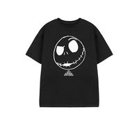 Disney The Nightmare Before Christmas Camiseta de Manga Corta para niños en Negro | Camiseta Jack Skellington Graphic para niños | Camiseta de Manga Corta para niños y niñas