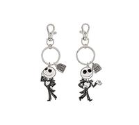 Disney The Nightmare Before Christmas - Juego de llaveros para Mejor Amiga (Negro, Blanco y Plateado), Blanco y Negro, Talla única