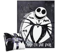 Disney The Nightmare Before Christmas Manta Polar Suave - Regalos Cómodos (Negro/Blanco)