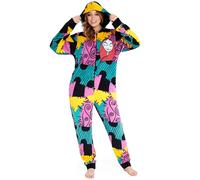 Disney The Nightmare Before Christmas Pijama Entero Polar con Capucha para Mujer (Multi, M)