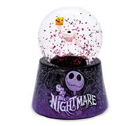 Disney The Nightmare Before Christmas Zero - Mini globo de nieve iluminado de 3 pulgadas con purpurina para adultos