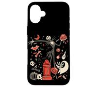 Disney The Pesadilla Antes de Navidad Jack & Zero Halloween Carcasa para iPhone 16 Plus