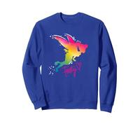 Disney Tinker Bell Feisty Sudadera, Unisex para adultos, Azul Real, XL