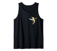 Disney Tinker Bell Neverland Fairy Classic Pose Pocket Logo Camiseta sin Mangas