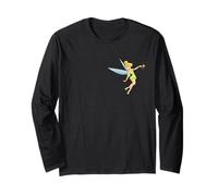 Disney Tinker Bell Neverland Fairy Classic Pose Pocket Logo Manga Larga