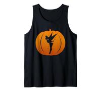 Disney Tinker Bell Silhouette Halloween Pumpkin Camiseta sin Mangas