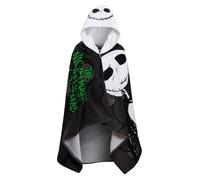 Disney Toalla con capucha de pesadilla antes de Navidad, Poncho de Jack Skellington, toalla de playa 100% de algodón, toalla de baño para vestir, envoltura para nadar