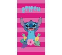 Disney Toalla de Playa Infantil Marvel 70x140 cm - Microfibra de Secado Rápido - Varios Diseños Oficiales Mickey, Minnie, Stitch, Frozen, Avengers y Spider-Man (Stitch Piñas)