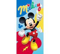 Disney Toalla de Playa Infantil Marvel 70x140 cm - Microfibra de Secado Rápido - Varios Diseños Oficiales Mickey, Minnie, Stitch, Frozen, Avengers y Spider-Man (Mickey 14179)
