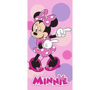 Disney Toalla de Playa Infantil Marvel 70x140 cm - Microfibra de Secado Rápido - Varios Diseños Oficiales Mickey, Minnie, Stitch, Frozen, Avengers y Spider-Man (Minnie 14182)