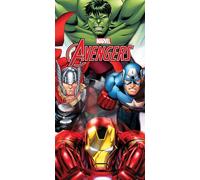 Disney Toalla de Playa Infantil Marvel 70x140 cm - Microfibra de Secado Rápido - Varios Diseños Oficiales Mickey, Minnie, Stitch, Frozen, Avengers y Spider-Man (Avengers 14185)