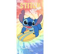 Disney Toalla de Playa Infantil Marvel 70x140 cm - Microfibra de Secado Rápido - Varios Diseños Oficiales Mickey, Minnie, Stitch, Frozen, Avengers y Spider-Man (Stitch 14159)