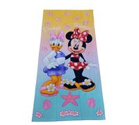 Disney Toalla de Playa Minnie y Daisy, Poliéster, Diseño Floral, 70 x 140 cm, Multicolor