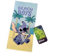 Disney Toalla Infantil Stitch 70x140 cm | 100% Poliéster Suave y Ligera | Secado Rápido | Diseño Oficial | Ideal para Playa, Piscina y Baño Niños y Fans de Lilo & Stitch