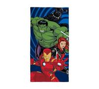 Disney Toalla Oficial de Marvel Avengers | Tacto súper Suave, diseño de Hulk Ironman Hero hogar, baño, Playa y Piscina | Talla única 140 cm x 70 cm