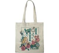 Disney Tote Bag - 100% algodón, reutilizable, Washable, mango largo, viaje y compras, 38 x 40 cm, Alice_2, One Size