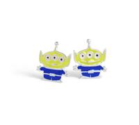 Disney Toy Story Alien - Pendientes de tuerca de plata de ley esmaltada