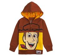Disney Toy Story Big Face Zip Up Character Hoodies - Buzz Lightyear, Sheriff Woody - Boys, Girls, Unisex Sizing