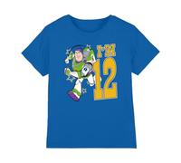 Disney Toy Story Birthday Buzz I'm 12 Unisex Camiseta Infantil, 5-6 A