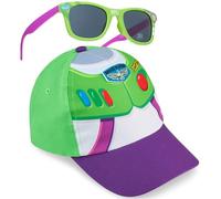 Disney Toy Story Buzz Lightyear Gorra y Gafas de Sol Niño 3-8 Años, Set Infantil, Protección UV400, Accesorios de Viaje, Regalo Niño Verano (Multi Buzz)