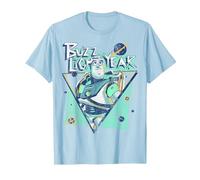 Disney Toy Story Buzz Lightyear Retro Graphic Camiseta Camiseta, Hombre, Azul Bebé, S