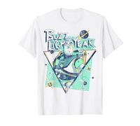 Disney Toy Story Buzz Lightyear Retro Graphic Camiseta Camiseta, Hombre, Blanco, M
