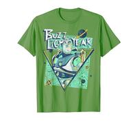 Disney Toy Story Buzz Lightyear Retro Graphic Camiseta Camiseta, Hombre, Hierba, L