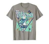 Disney Toy Story Buzz Lightyear Retro Graphic Camiseta Camiseta, Hombre, Pizarra, XXL
