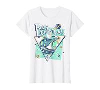 Disney Toy Story Buzz Lightyear Retro Graphic Camiseta Camiseta, Mujer, Blanco, 3XL