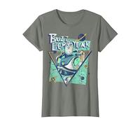 Disney Toy Story Buzz Lightyear Retro Graphic Camiseta Camiseta, Mujer, Verde militar jaspeado, XXL