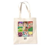 Disney Toy Story Character Grid Bolsa Tote Reutilizable para Compras y Viaje, Natural