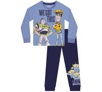Disney Toy Story Pijama Niño, Pijamas Invierno Niño Buzz Y Woody, Pijama Chico Manga Larga, Azul 6-7 años
