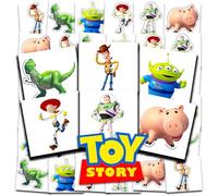 Disney Toy Story Tattoos Party Favors Bundle ~ 72 perforado individual 2" x 2" Toy Story tatuajes temporales para niños y niñas (suministros para fiesta de Toy Story)