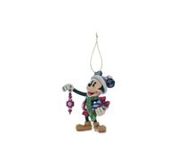 Disney Traditions - Decorazione natalizia da appendere con Topolino che regge un Regalo
