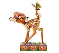 Disney Traditions, Figura de Bambi con mariposa, Diseñada pr Jim Shore, para coleccionar, Enesco