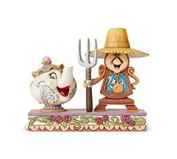 Figura enesco disney din don y la señora potts (cogsworth and mrs potts)