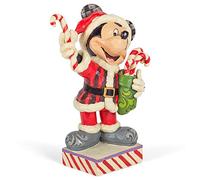 Disney Traditions, Figura de Mickey Mouse disfrazado de Papá Noel, para coleccionar, Enesco