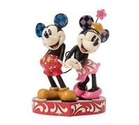 Disney Traditions - Figura Decorativa de Mickey y Minnie Heart Tails