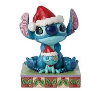 Disney Traditions - Figura Decorativa de Santa Stitch and Scrump