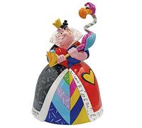 Enesco Disney por Romero Britto Alice in Wonderland Queen of Hearts Holding Flamingo Mallet Figurita, 8.27 Pulgadas, Multicolor
