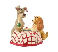 Disney Traditions - Figura LED con Escena de Espaguetis de Dama y vagabundo